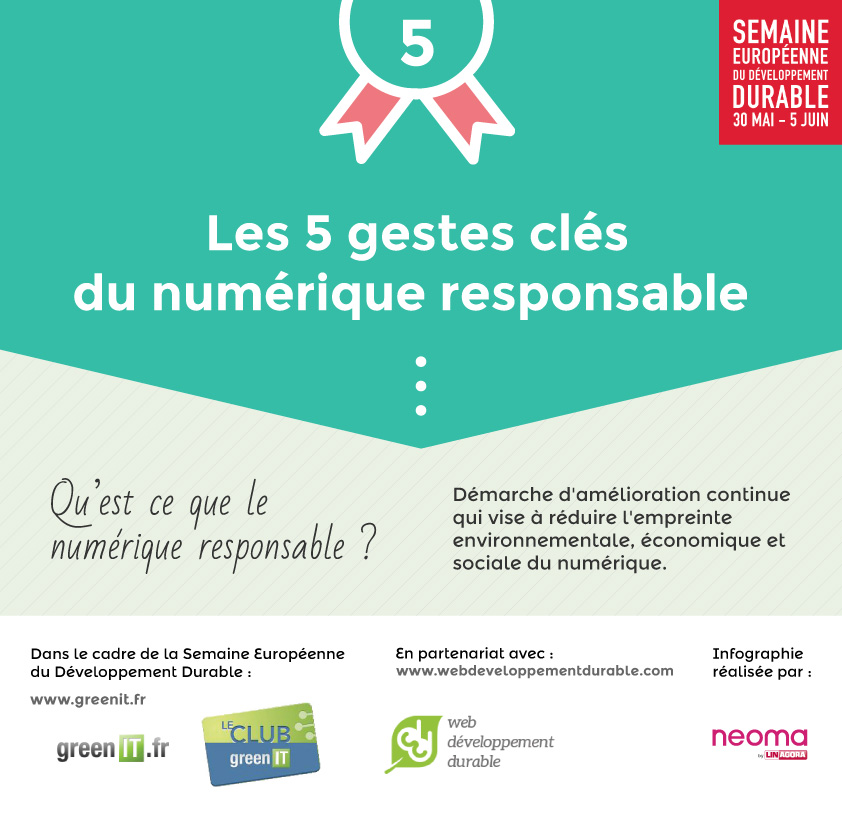 5 gestes clés du numérique responsable pour la Semaine Européenne du Développement Durable